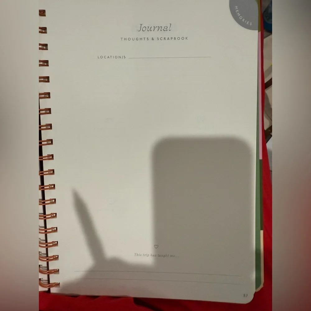 NEW Papier Travel Journal My Adventures Journey 150 Pages Vacation Planner